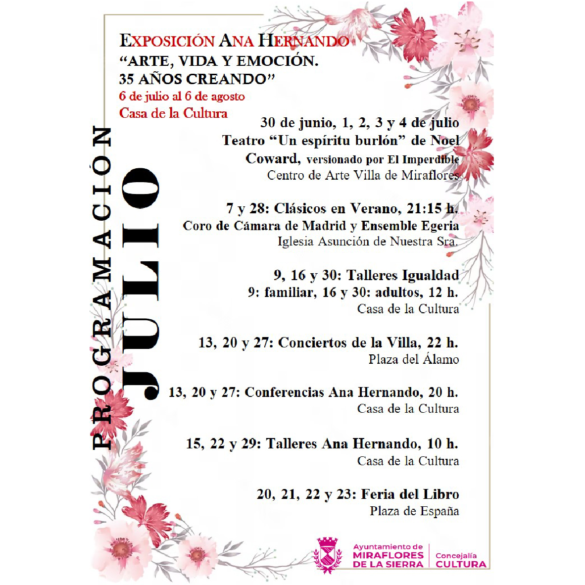 Programación Julio 2023