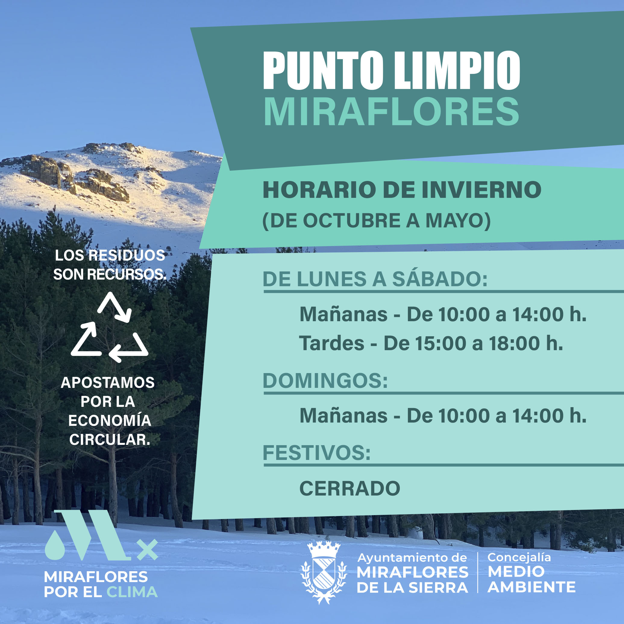 HORARIO INVIERNO PUNTO LIMPIO