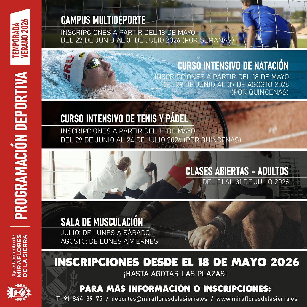 ACTIVIDADES DEPORTIVAS DE VERANO 2026