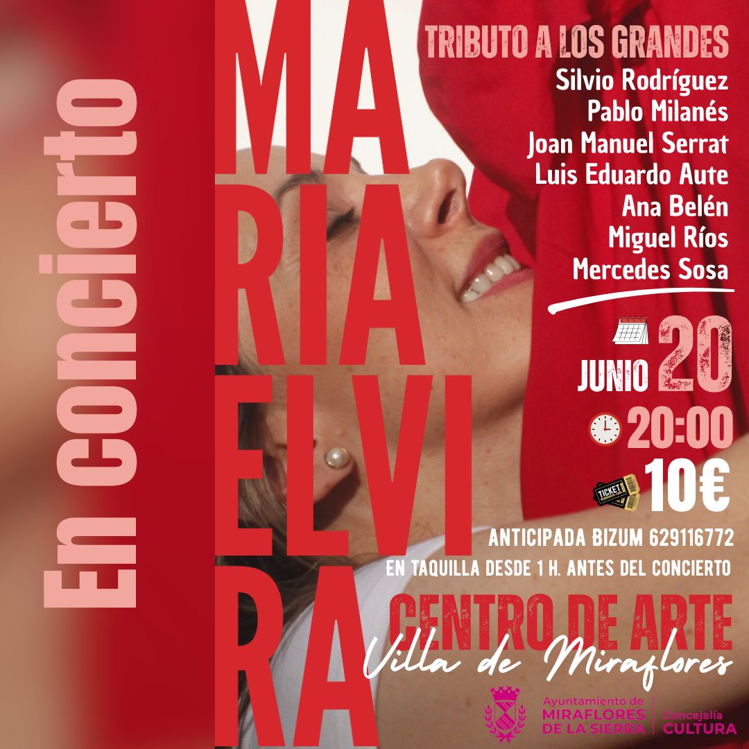 MARÍA ELVIRA, EN CONCIERTO